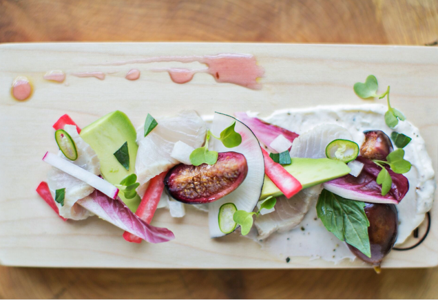 A first course at the Iconoclast Dinner Experience